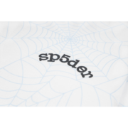 Heather Grey Sp5der AOP Web Hoodie showcasing the iconic web graphic and bold Sp5der logo detail on premium fabric.
