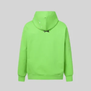 Sp5der Punk V2 Rhinestone Hoodie 'Green' back view