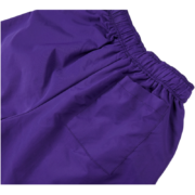 Close-up view of the purple fabric detail and pocket on the high-performance Sp5der SP5 Pro athletic shorts design.