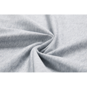 Close-up view of the premium grey cotton fabric texture used for the Sp5der Arach Phobia New York streetwear t-shirt.