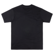 Back view of the black SP5DER Jeff Free graphic streetwear tee featuring an oversized fit and premium cotton quality.