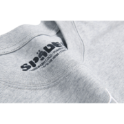 Grey Sp5der Arach Phobia New York Tee featuring a detailed branded inner neck label and soft cotton fabric construction.