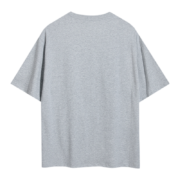 Back view of the premium gray Sp5der Worldwide Star Beluga T-shirt made with high-quality comfortable materials.