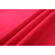 Close up fabric texture detail of the pink Sp5der web print T-shirt showing high quality cotton material folds
