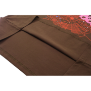 Sp5der Brown Angel 555 T-shirt featuring a premium brown cotton fabric with a unique red mystical graphic design.