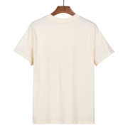 Back view of the cream-colored Sp5der Atlanta T-shirt, a premium streetwear graphic tee featuring hip-hop style.