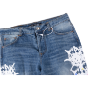 Sp5der Vintage Web Jean Denim featuring a premium blue wash with iconic white web graphic print and classic detailing.
