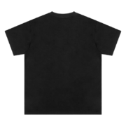 Back view of the black Sp5der Web Pink Print T-shirt showing the plain fabric design from the streetwear brand.