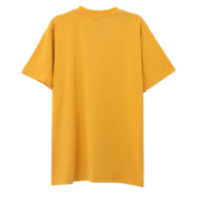 Back view of a yellow Sp5der t-shirt crafted from premium cotton for a comfortable, relaxed streetwear fit