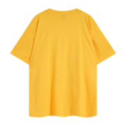 Back view of the yellow Sp5der Wait Web T-shirt with a premium streetwear design and a modern, comfortable oversized fit.