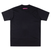 Back view of the black SP5DER Hellcat Kenny graphic streetwear tee with branding on the upper neck area.