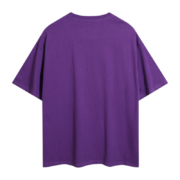 Back view of the premium dark purple SP5DER Young Thug T-shirt, highlighting its comfortable fit and vibrant color.