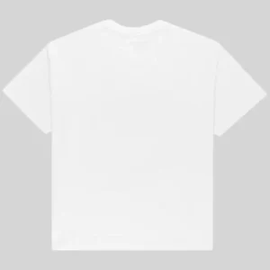 Back view of the premium white Sp5der Cross Country Slub Tee from the iconic Sp5der Archive streetwear collection.