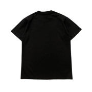 Back view of the Sp5der Jeffery Heavyweight Tee in black, showing the clean design of this premium cotton t-shirt.