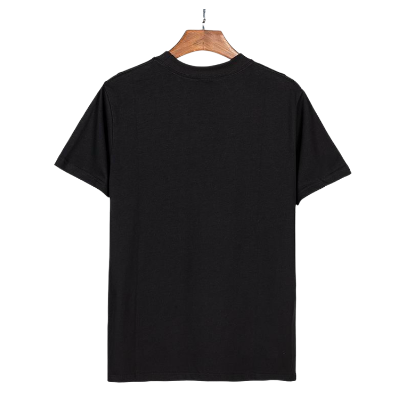 Back view of the Sp5der Atlanta Print T-Shirt in black, showcasing the plain reverse side of this streetwear staple.