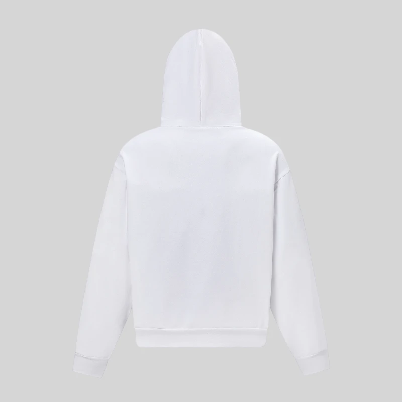 Sp5der OG Rhinestone Hoodie 'White' back view