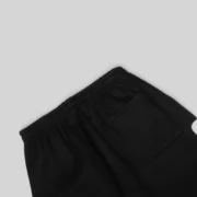 Sp5der Mx555 Zip Sweatpant 'Black' close up