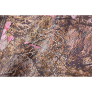 Sp5der Trucker Jacket in Real Tree Camo pattern featuring a detailed rhinestone spider web graphic on the fabric.