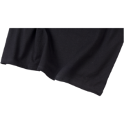 Close-up view of the premium fabric texture on the exclusive black SP5DER x Cactus Jack x ComplexCon graphic t-shirt.