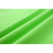 Close-up view of the premium green fabric used for the Sp5der Wait Web streetwear t-shirt showcasing texture.