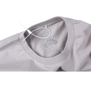 Close-up view of the Sp5der Arach NY Phobia T-shirt showing the interior gray neck label and branding details.