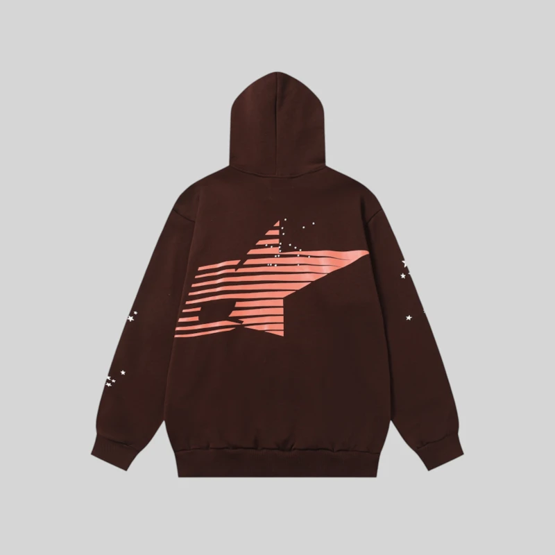 Sp5der Araignee Hoodie 'Brown' back view