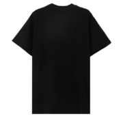 Back view of the black Thug Sp5der T-shirt showing the simple design and minimalist cotton fabric construction style.