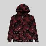Sp5der Star Plaid Full Zip Hoodie front view