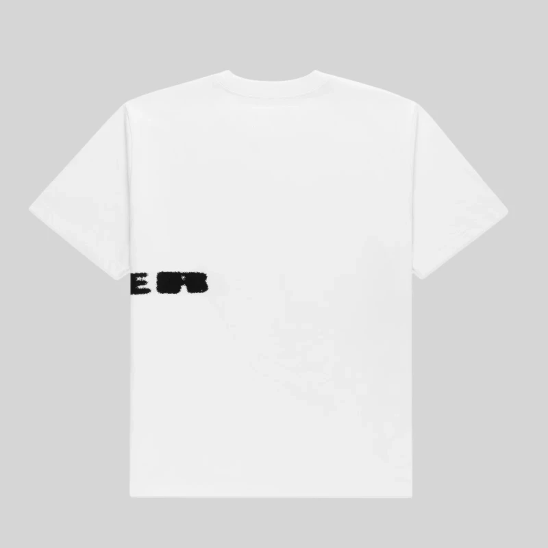 Back view of the White Sp5der Spinner Tee, an iconic cotton streetwear piece from the FW25 Sp5der Archive collection.