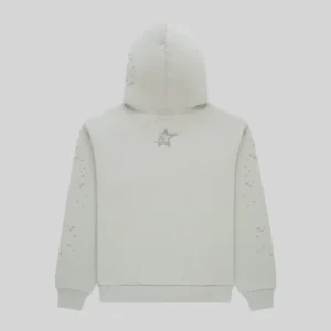 Sp5der Tonal Punk V2 Hoodie 'Grey' back view