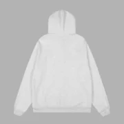 Sp5der Atlanta Zip Up Hoodie 'white' back view