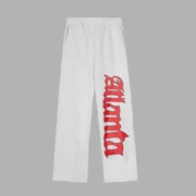 Sp5der Atlanta Zip Up sweatpent 'white' front view