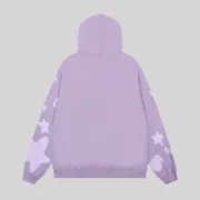 Sp5der Beluga V2 Hoodie 'Purple' back view