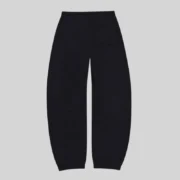Back view of black Sp5der CB Punk V2 sweatpants featuring a relaxed fit and clean design for a modern urban street look.