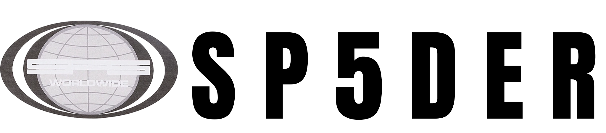 Sp5der Worldwide logo featuring a globe graphic design representing the premium streetwear brand’s iconic aesthetic.