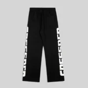 Sp5der Mx555 Zip Sweatpant 'Black' back view