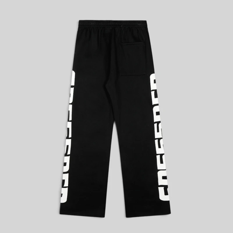 Sp5der Mx555 Zip Sweatpant 'Black' back view