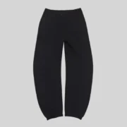 Back view of the Sp5der OG Web V2 Knicks Alternate Sweatpants in black, showcasing the premium heavyweight fleece.