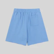 Back view of the Sp5der OG Web V2 Sweatshorts in dusty blue made from 13oz premium cotton fleece with a back pocket.
