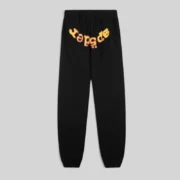 Sp5der Og Web V2 sweatpant 'Black' front view