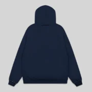 Sp5der Punk V3 Studded Hoodie 'Blue' back view