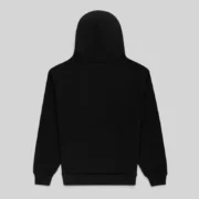 Back view of the Sp5der Rhinestone OG Web V2 Hoodie in black, a 13oz cotton fleece streetwear essential.