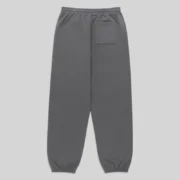 Back view of the Sp5der Splat Punk Sweatpants in Slate grey, showing the premium 13oz cotton fleece construction.