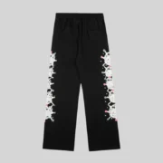 Sp5der Stone sweatpant 'Black' back view