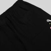 Sp5der Stone sweatpant 'Black' close up