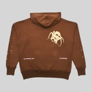 Sp5der x Young Thug Crewneck 'Angel Brown' back view