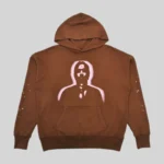 Sp5der x Young Thug Crewneck 'Angel Brown' front view