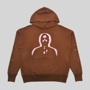 Sp5der x Young Thug Crewneck 'Angel Brown' front view