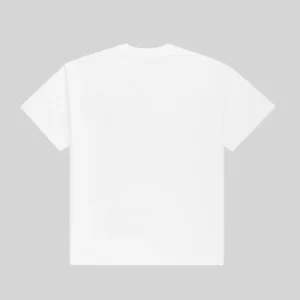 Back view of the premium Sp5der 5EX HW heavyweight 9.75 oz cotton streetwear t-shirt in white or grey colorway.
