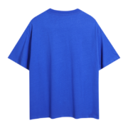Royal blue SP5DER Young Thug T-shirt shown from the back, featuring premium construction and streetwear aesthetic